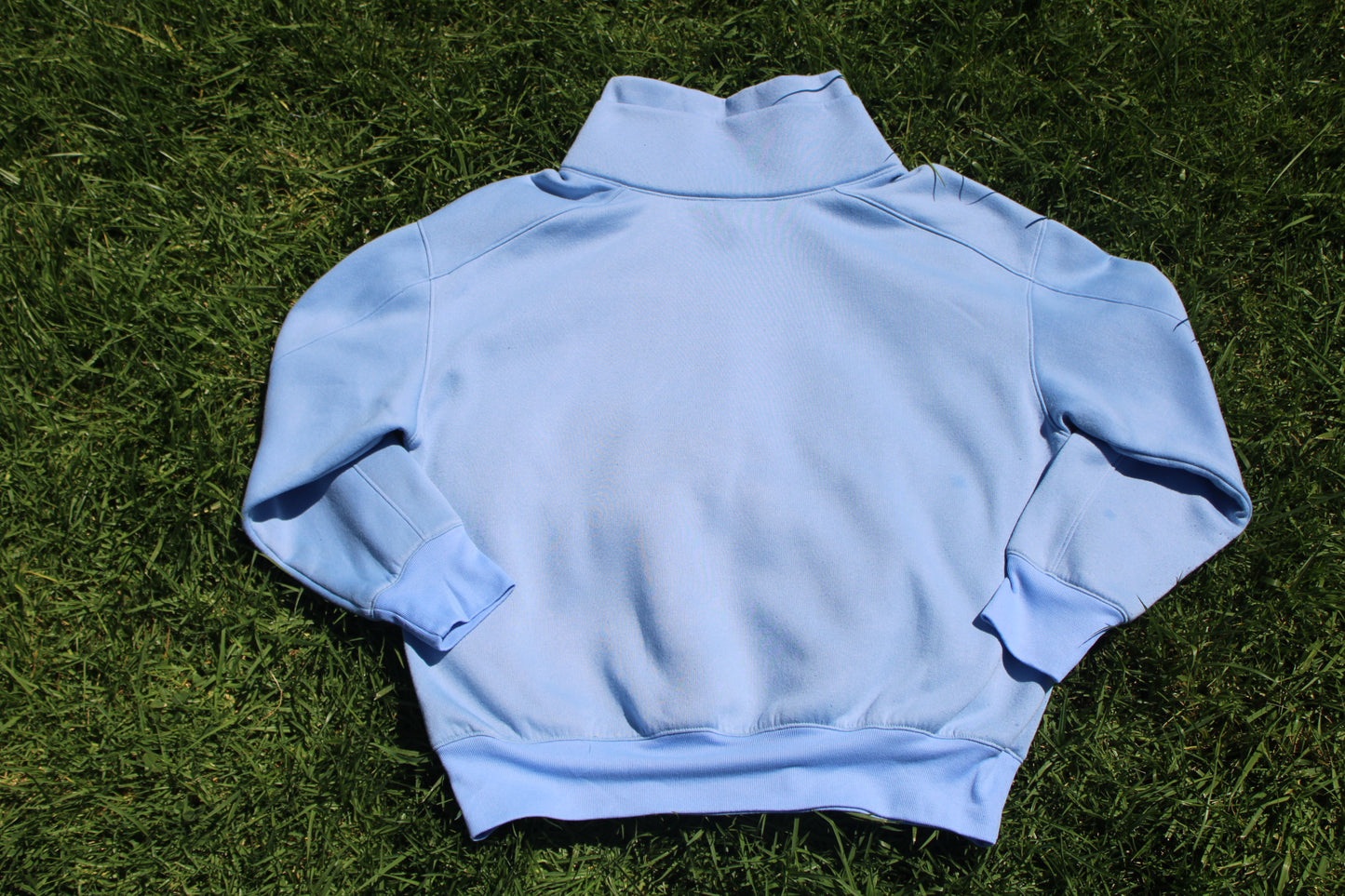 Baby Blue Shawl Collar Sweater