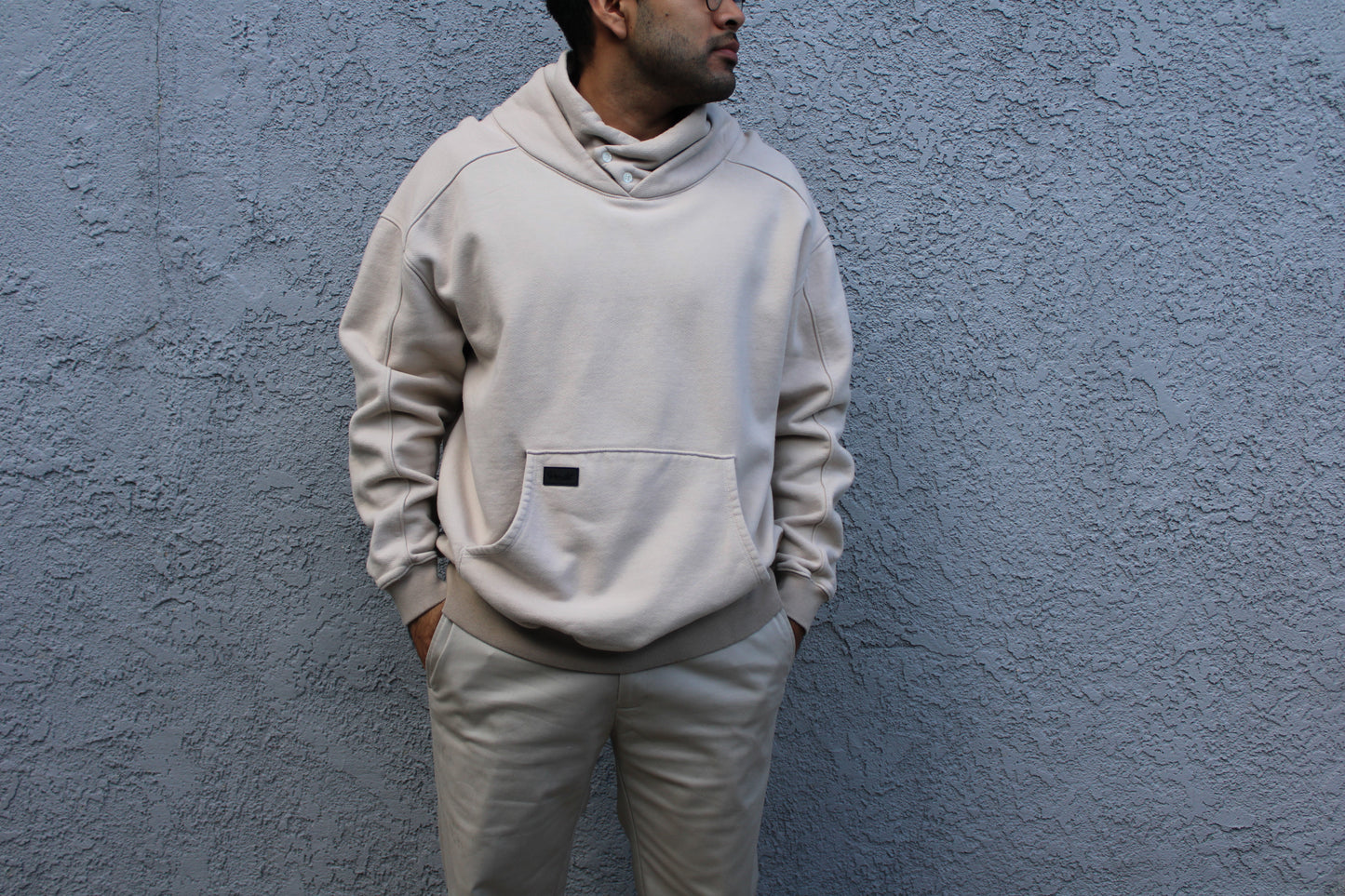 Light Brown Shawl Collar Sweater